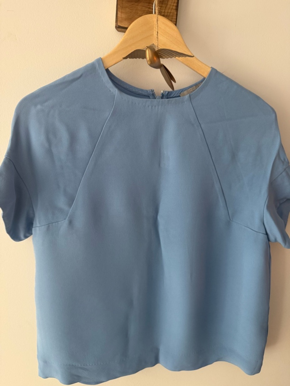 COS Light Blue Short Sleeve Blouse (2)